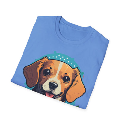 Dog Shirt Unisex Animal Tee Softstyle Cotton Ring Spun Comfort