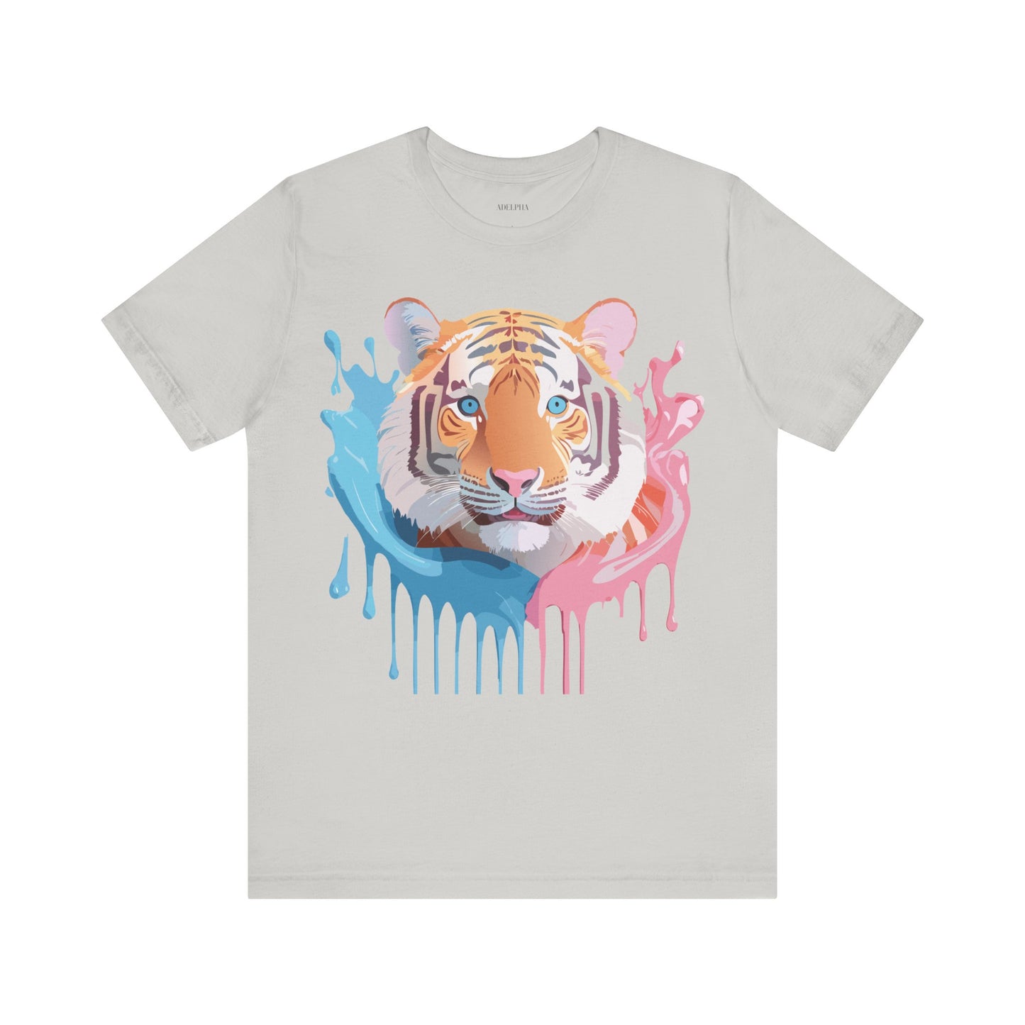 Natural Cotton Tee Shirt with Tiger