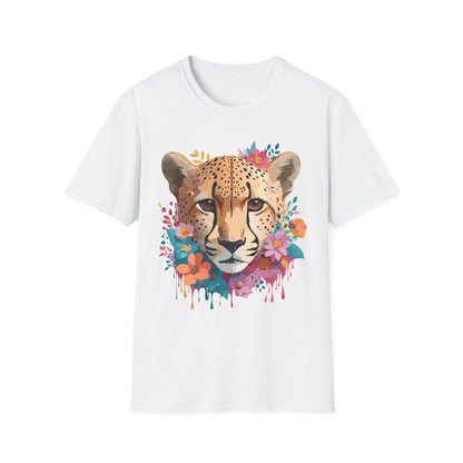 Cheetah Print Unisex Softstyle Tee Gildan 64000 Cotton Short Sleeve Shirt