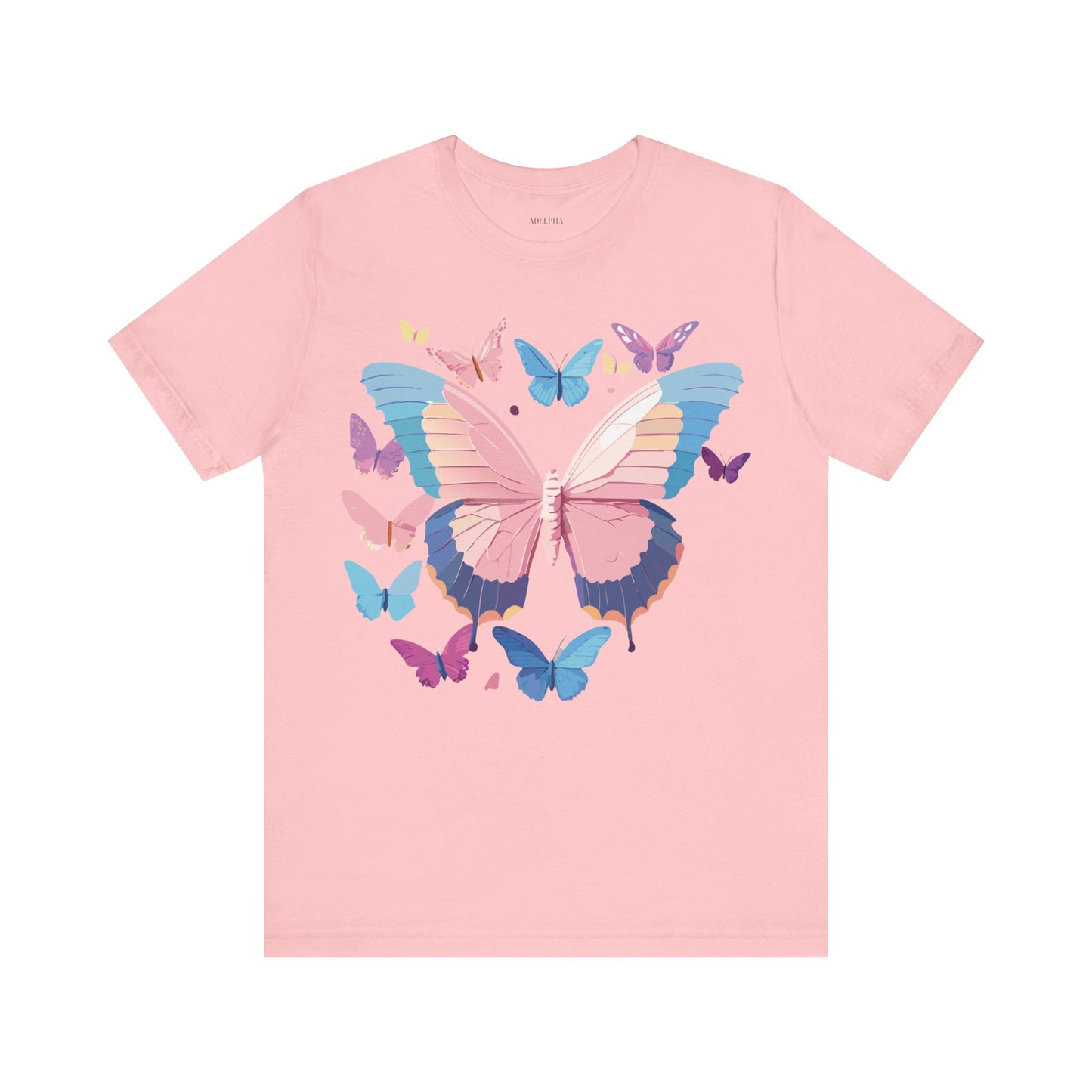 T-Shirt aus natürlicher Baumwolle mit Schmetterling