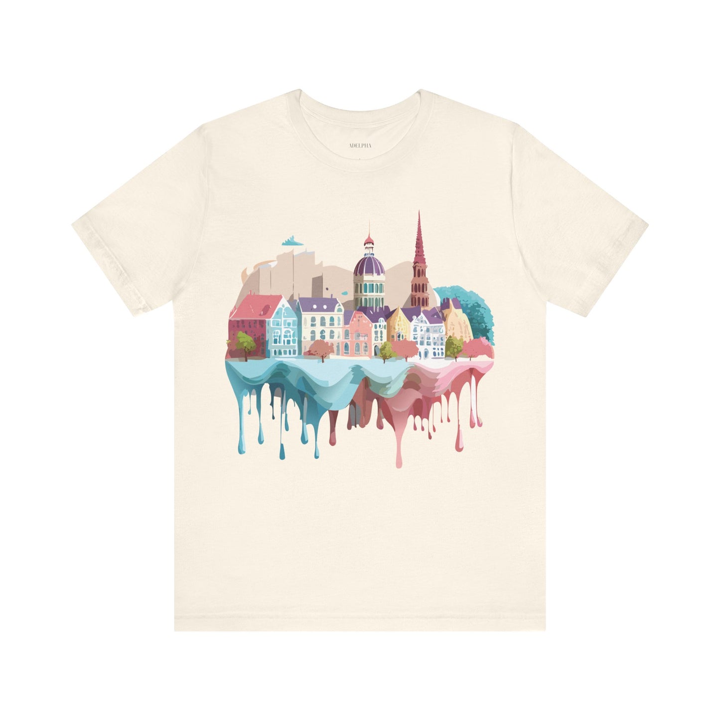 Natural Cotton Tee Shirt - Beautiful Places Collection - Warnemünde and Rostock - Germany