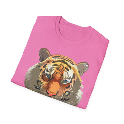 Unisex Tiger Shirt Gildan Softstyle 64000 Cotton Tee For Everyday Comfort