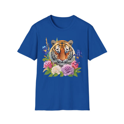 Unisex Tiger Shirt Softstyle Graphic Tee 100 Percent Cotton Apparel