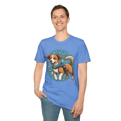 Unisex Dog And Animal Print Shirt Gildan Softstyle 64000 Tee