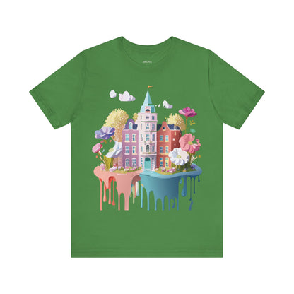 Natural Cotton Tee Shirt - Beautiful Places Collection - Amsterdam Printify