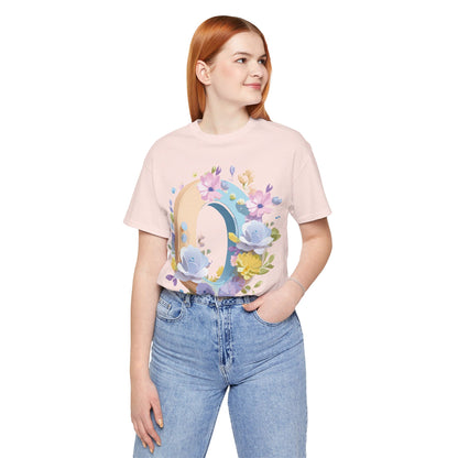 Natural Cotton Tee Shirt - Letters Collection - O Printify