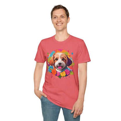 Unisex Dog Shirt Softstyle Cotton Tee Gildan 64000 Animal Tee