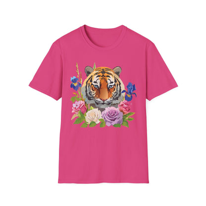 Unisex Tiger Shirt Softstyle Graphic Tee 100 Percent Cotton Apparel