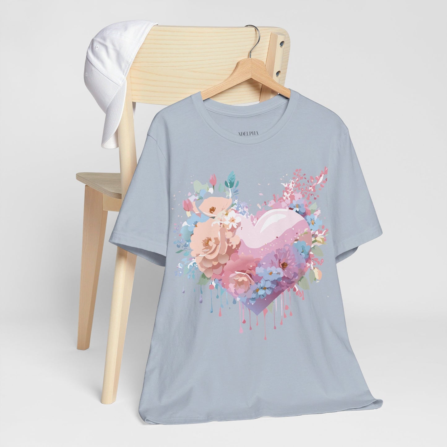 T-Shirt aus natürlicher Baumwolle – Love Story-Kollektion