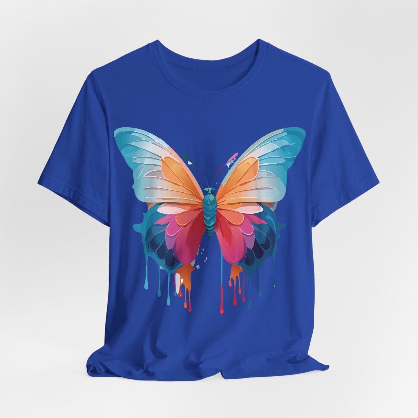 T-Shirt aus natürlicher Baumwolle mit Schmetterling