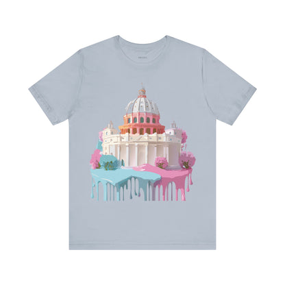 Natural Cotton Tee Shirt - Beautiful Places Collection - Rome Printify
