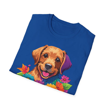 Unisex Dog Shirt With Animals Tee Softstyle Gildan 64000 Comfort Fit