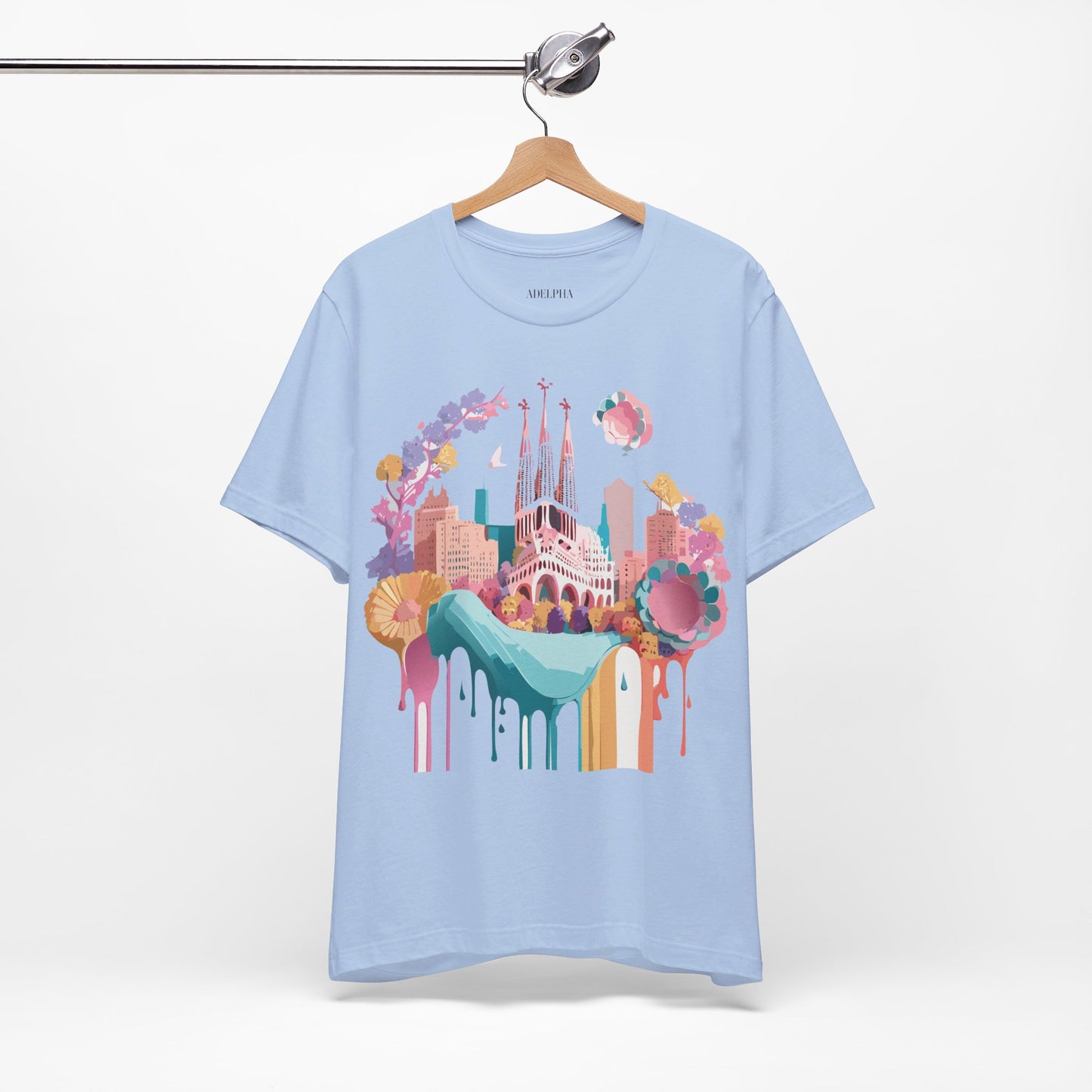 T-Shirt aus natürlicher Baumwolle – Kollektion „Beautiful Places“ – Barcelona