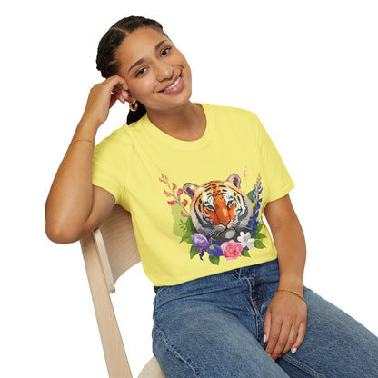 Tiger Shirt Unisex Gildan Softstyle Tee 100 Percent Ring Spun Cotton