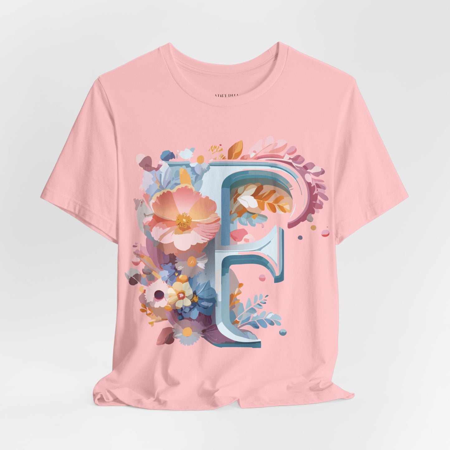 Natural Cotton Tee Shirt - Letters Collection - F