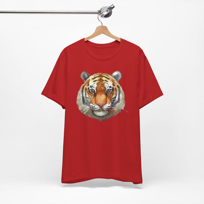 Wild Tiger Face Graphic T-Shirt Unisex Cotton Animal Design Wildlife Tee 1