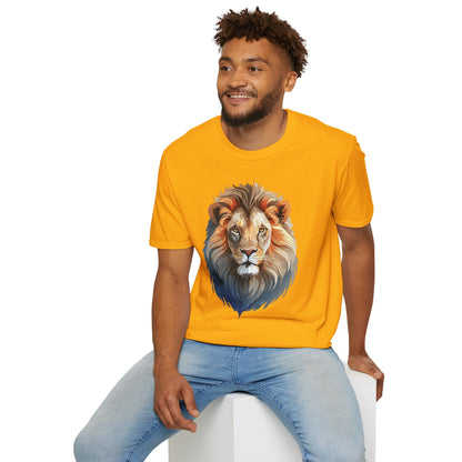 Gildan Lion Graphic Short Sleeve Softstyle Tee 100 Percent Cotton
