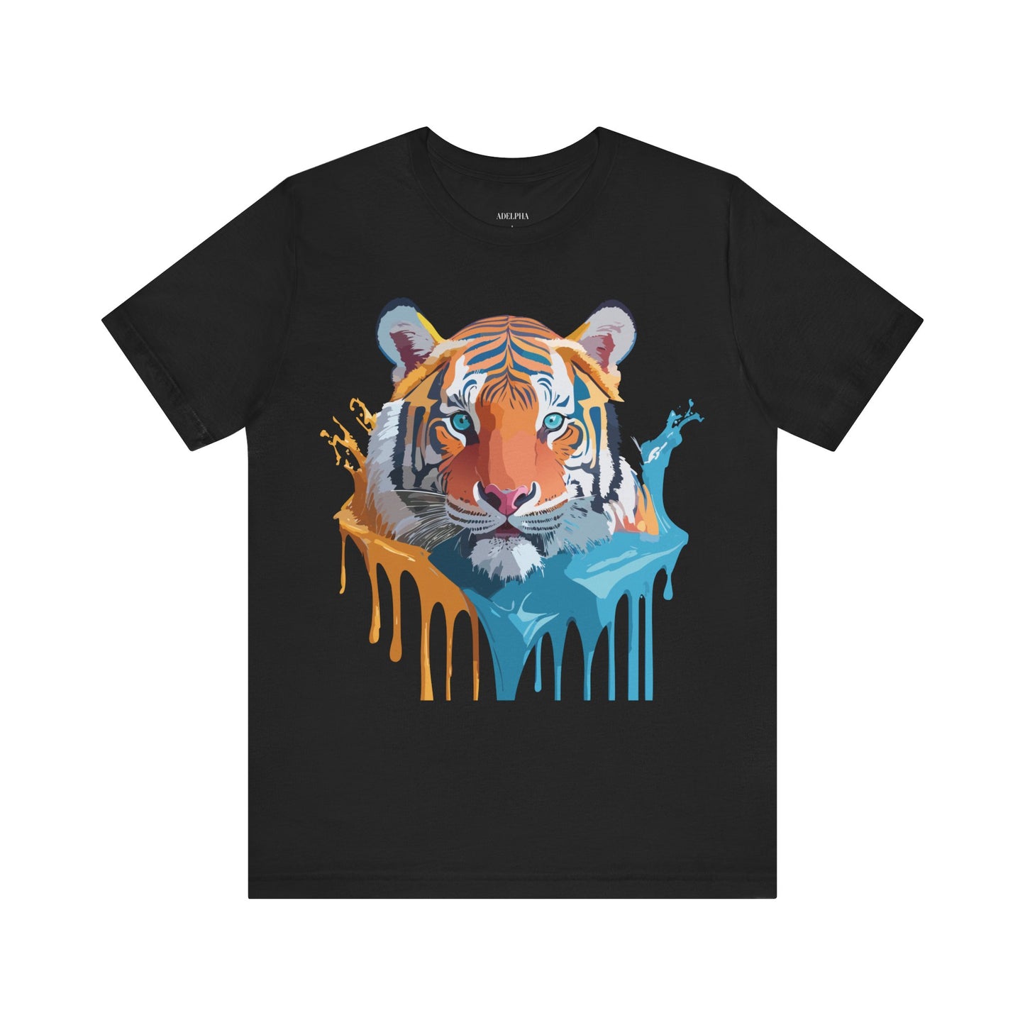 Natural Cotton Tee Shirt with Tiger