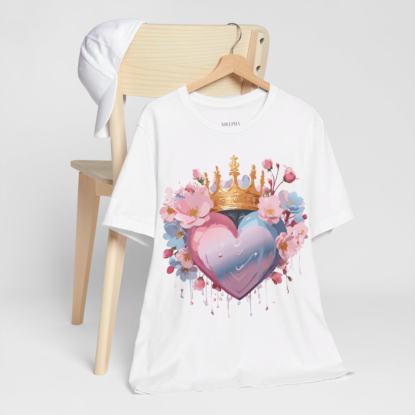 T-Shirt aus natürlicher Baumwolle – Love Story-Kollektion