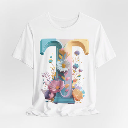 Natural Cotton Tee Shirt - Letters Collection - T Printify