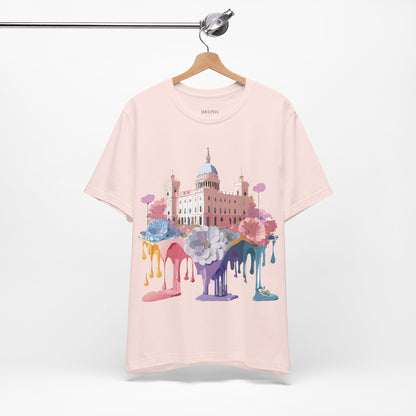 Natural Cotton Tee Shirt - Beautiful Places Collection - Madrid Printify