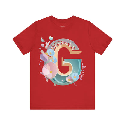 Natural Cotton Tee Shirt - Letters Collection - G Printify