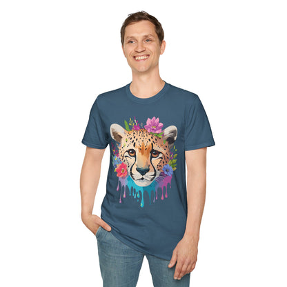 Cheetah Print Unisex Softstyle T Shirt Gildan 64000 Tee For Everyday Comfort