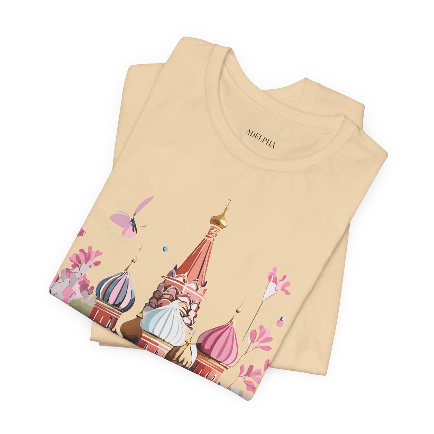 Natural Cotton Tee Shirt - Beautiful Places Collection - Moscow