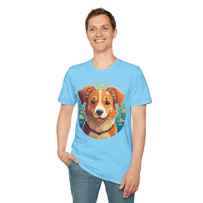 Dog Shirt Unisex Animal Tee One Hundred Percent Cotton Softstyle Gildan 64000