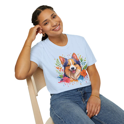Dog Shirt Unisex Animal Tee Softstyle Gildan 64000 Cotton Tee