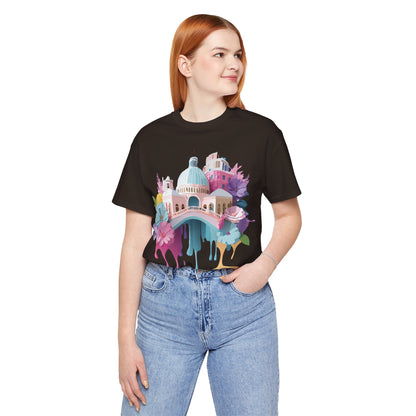 Natural Cotton Tee Shirt - Beautiful Places Collection - Venice Printify