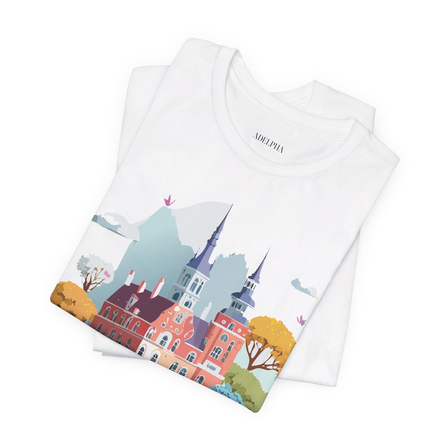 Natural Cotton Tee Shirt - Beautiful Places Collection - Warnemünde and Rostock - Germany