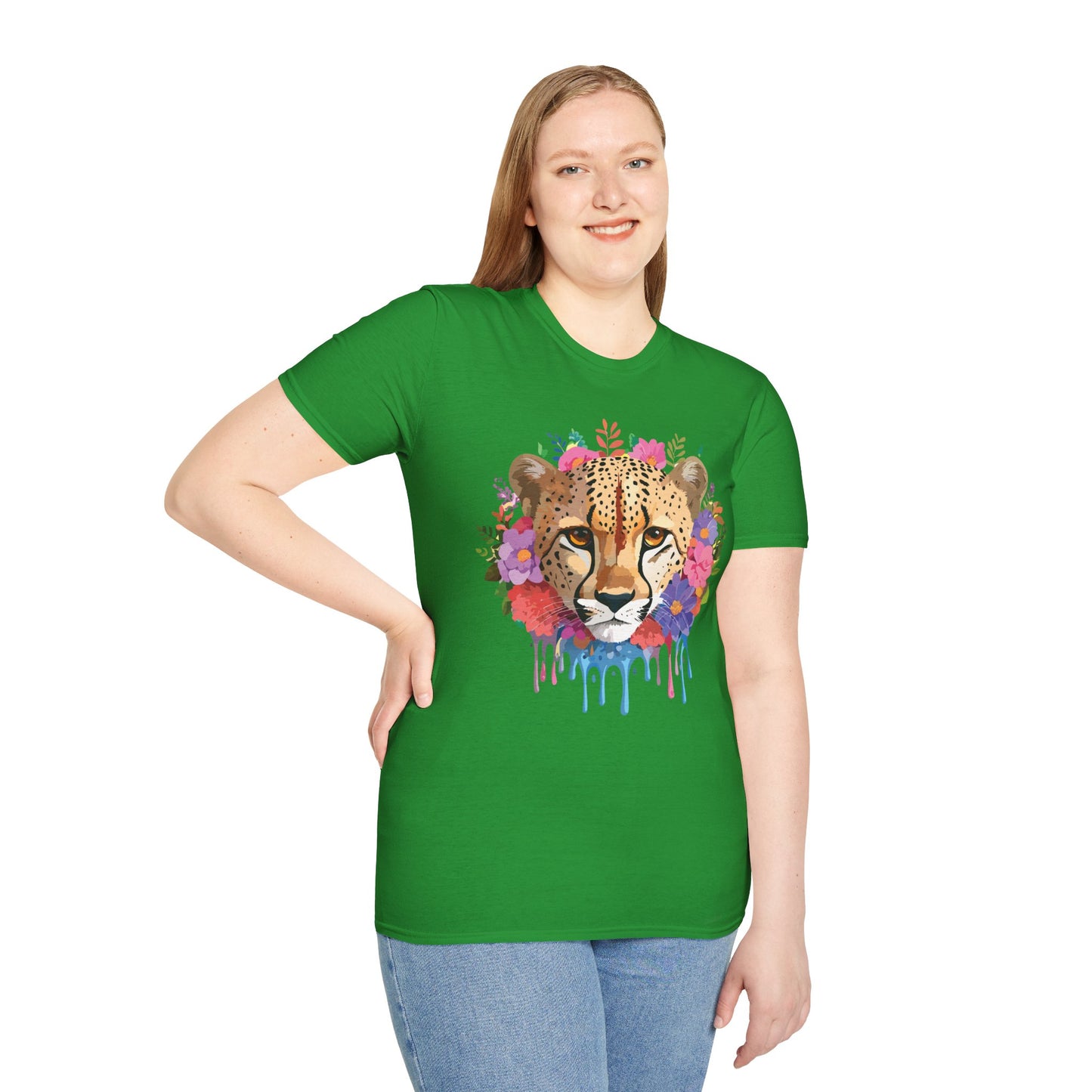 Cheetah Shirt, Shirt with Cheetah, Cheetah Tee, Shirt with Animals