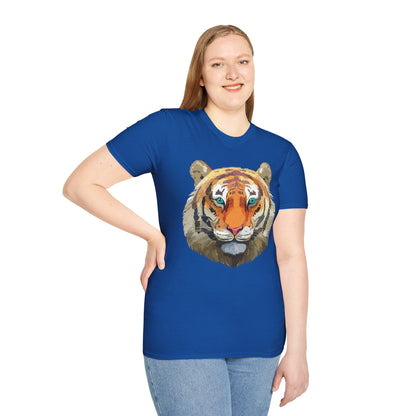 Tiger Shirt Unisex Animal Tee Gildan Softstyle 64000 Cotton Tee