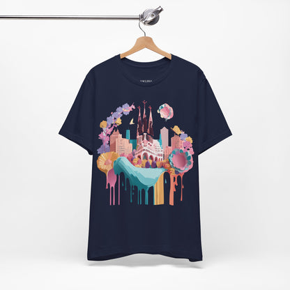 Tourist Shirt, Shirt with Barcelona - ADELPHA