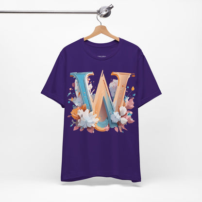 Natural Cotton Tee Shirt - Letters Collection - W Printify