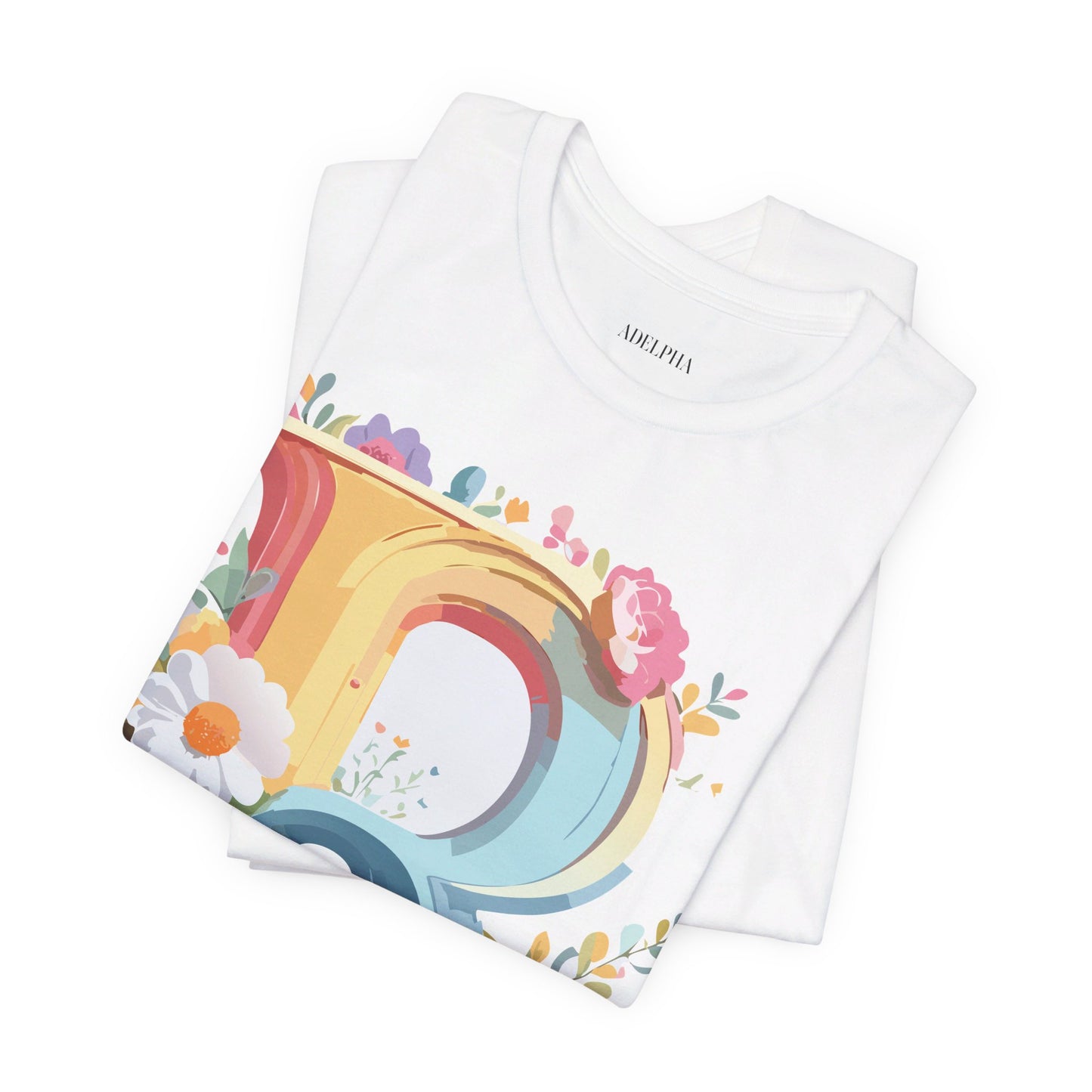 T-shirt en coton naturel - Collection Lettres - R