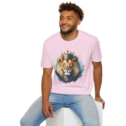 Lion Shirt Unisex Animal Tee Softstyle 64000 100 Percent Ring Spun Cotton