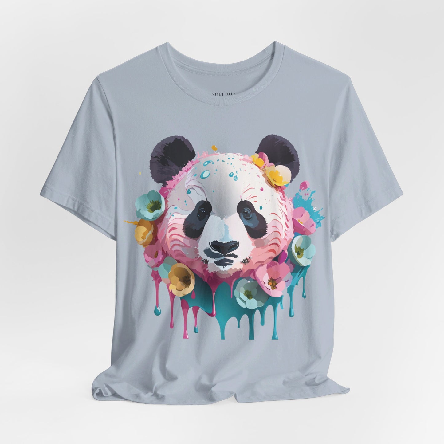 Natural Cotton Tee Shirt with Panda