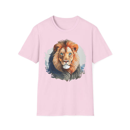 Lion Shirt Unisex Animal Tee Gildan Softstyle 64000 100 Percent Ring Spun Cotton