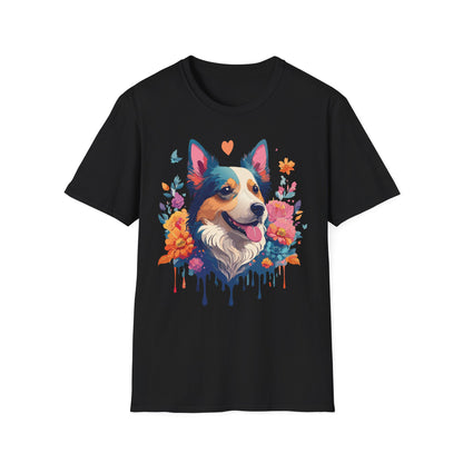 Animal Print Dog Shirt Unisex Softstyle Cotton Tee For Pet Lovers