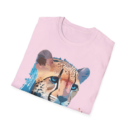 Cheetah Shirt Unisex Tee Softstyle Gildan 64000 100 Percent Ring Spun Cotton