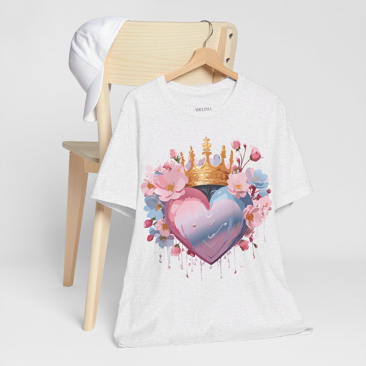 T-Shirt aus natürlicher Baumwolle – Love Story-Kollektion