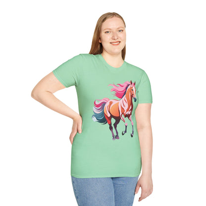 Horse Shirt Gildan Softstyle Tee Unisex 100 Percent Ring Spun Cotton