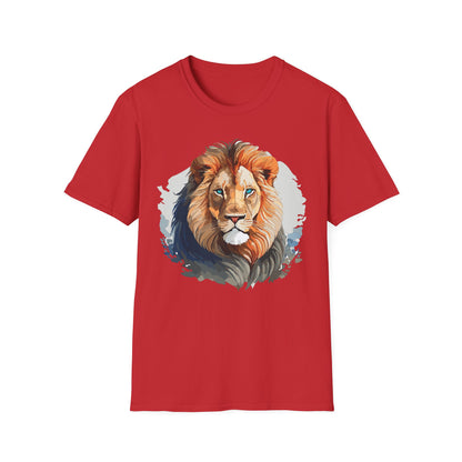 Lion Shirt Unisex Animal Tee Gildan Softstyle 64000 100 Percent Ring Spun Cotton