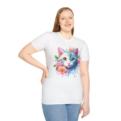 Cat Shirt Unisex Cat Lover Tee Premium Gildan Softstyle 64000 Lightweight