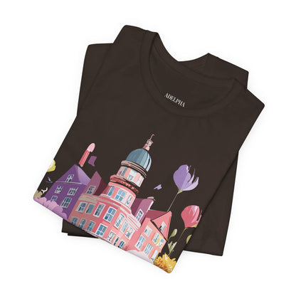 Natural Cotton Tee Shirt - Beautiful Places Collection - Amsterdam Printify