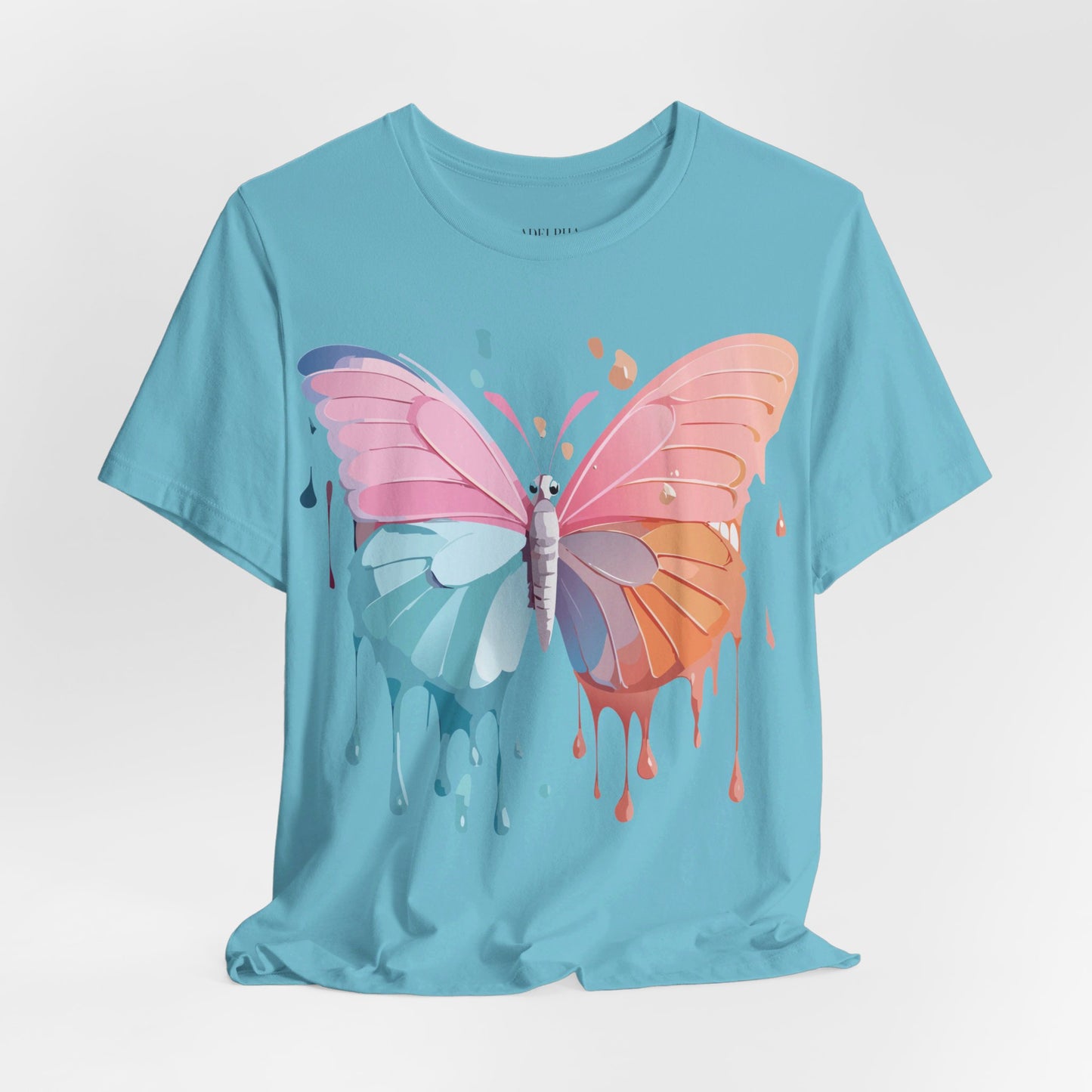 T-shirt en coton naturel avec papillon