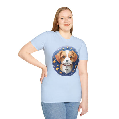 Unisex Dog Shirt Animal Print Tee Gildan Softstyle 64000 Cotton