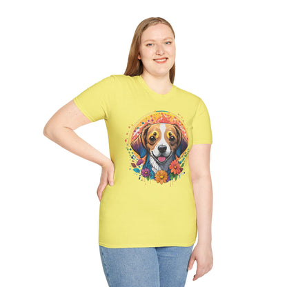 Dog Shirt Unisex Animal Tee Gildan 64000 Softstyle Ring Spun Cotton